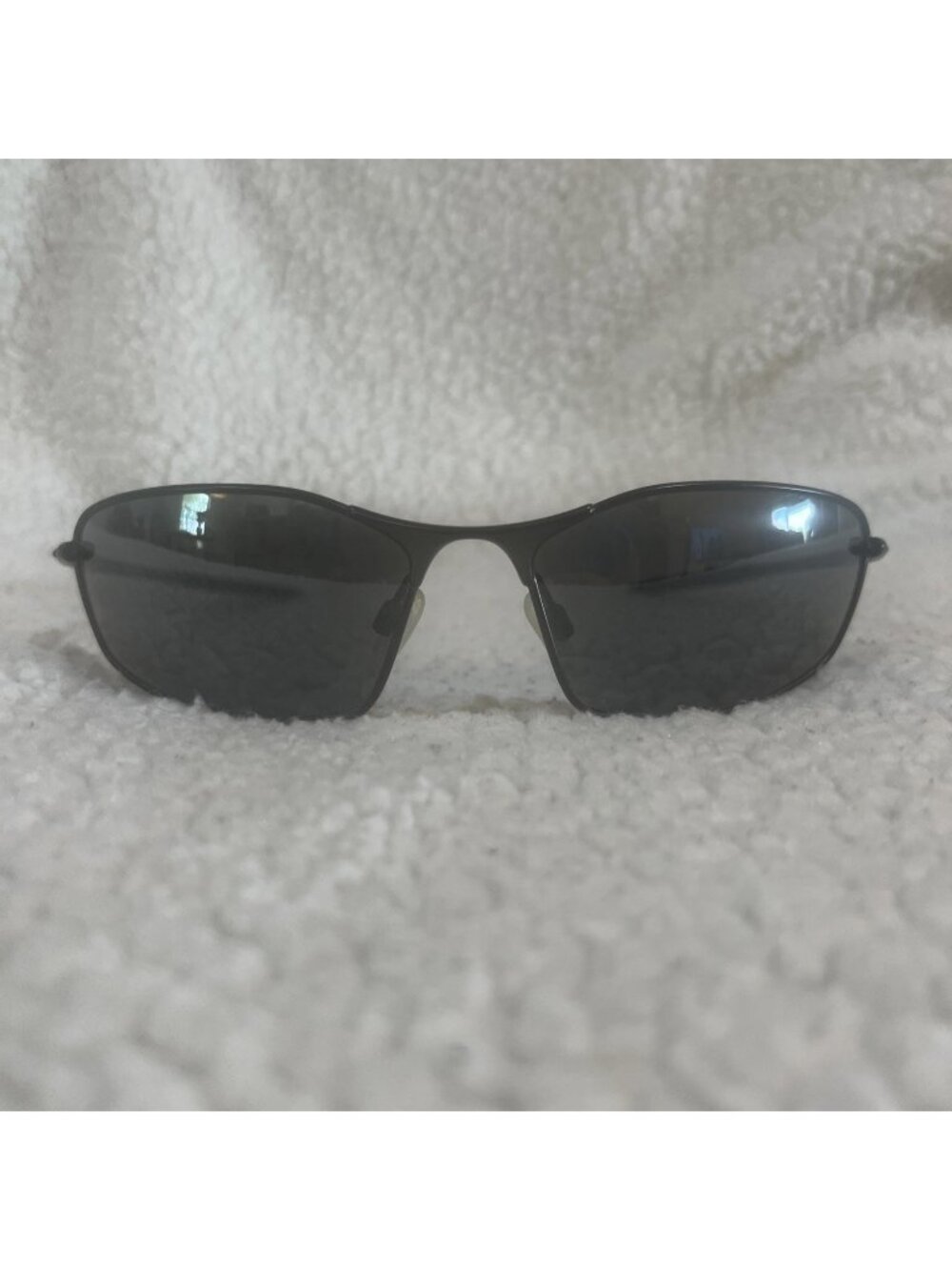 Oakley WHISKER 4141-0160 Sunglasses Satin Carbon w/ Prizm Black iridium
